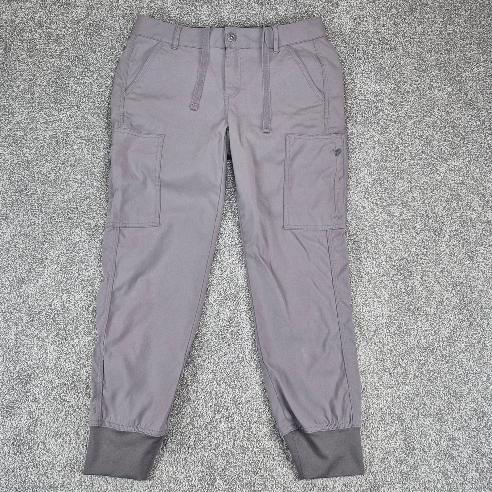 Prana Jogger Pants Womens 6 Gray Cargo Hiking Outdoor Sky Cannon